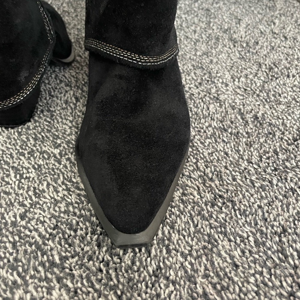 Marc Fisher Suede Fold-Over Riding Boot - Picture 5 of 5